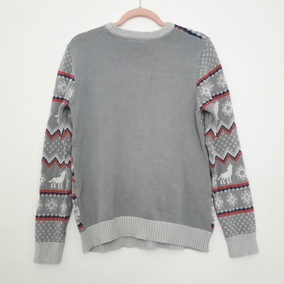 Game Of Thrones Winter Is Here Ghost Christmas Holiday Sweater XL - Picture 2 of 3